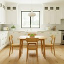 Ver imagem 1 de Mesa Jantar Quadrada 4 Lugares Boho Madeira 100cm Mel