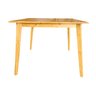 Mesa Jantar Quadrada 4 Lugares Boho Madeira 100cm Mel - 1