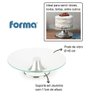 Prato Giratório Mesa Vidro 45cm Bailarina Centro de Mesa Servir Doces Torta Bolo Festa Padaria - 3