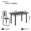 Ver imagem 3 de Conjunto Sala de Jantar com 4 Cadeiras Lívia Preto