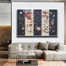 Quadro Decorativo Wassily Kandinsky Listrado 1934:120x80 cm/BRANCA - 7
