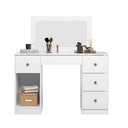 Ver imagem 1 de Penteadeira Camarim com LED e Espelho Sonhos Branco 990440 Moval