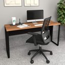 Ver imagem 2 de Mesa Escrivaninha Industrial 1,50m Ameixa Pre Pés Metal F5