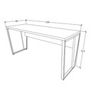 Ver imagem 3 de Mesa Escrivaninha Industrial 1,50m Ameixa Pre Pés Metal F5