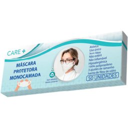 Máscara Protetora Monocamada com 50 Unidades - Care - 2