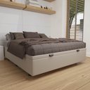 Ver imagem 2 de Base Box Baú para Cama Casal 138x188cm Liz S05 Corano Bege - Mpozenato
