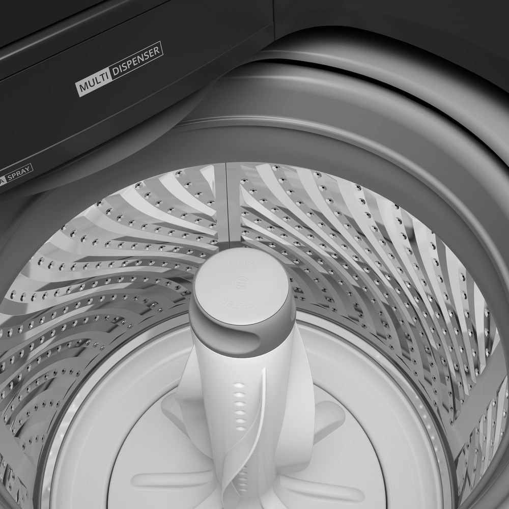Máquina de Lavar Brastemp 13kg Cinza Platinum com Ciclo Tira Manchas Advanced e Ciclo Antibolinha - - 14