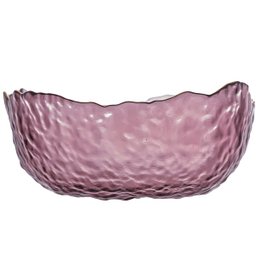 Bowl de Cristal Martelado C/BORDA Dourada Rosa TAJ 19X10CM WOLFF - 2