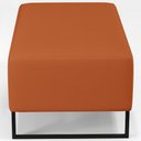 Ver imagem 6 de Puff Decorativo para Sala de Estar Cléo W01 Base de Ferro 90cm Tecido Terracota - Lyam Decor