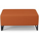 Ver imagem 5 de Puff Decorativo para Sala de Estar Cléo W01 Base de Ferro 90cm Tecido Terracota - Lyam Decor