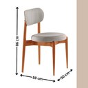 Ver imagem 3 de Sala de Jantar Mesa Ballare 120cm Tampo Redondo com 4 Cadeiras Ballare Soft Moderna Mobília