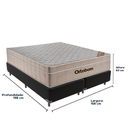 Ver imagem 3 de Cama Box Preto e Colchão Airtech Springpocket Molas Ensacadas Queen Ortobom