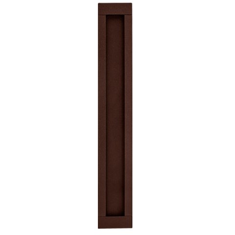 Puxador Concha Alumínio - Aço Corten Loja da Indústria 320mm