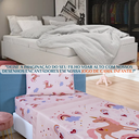 Ver imagem 4 de Conjunto de Lencol Solteiro Bouti 3 Pçs Jogo de Cama Infantil 200 Fios Super Macio:unicornio