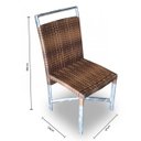 Ver imagem 2 de Conjunto de Mesa Fibra Sintética Marrocos - 6 Cadeiras + 1 Mesa