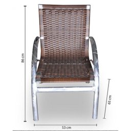 Conjunto de Fibra Sintética Maresia - 4 Cadeiras + 1 Mesa - 2