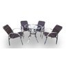 Conjunto de Fibra Sintética Lotus - 4 Cadeiras + 1 Mesa - 1