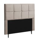 Ver imagem 2 de Cabeceira Estofada Poliana 140CM Casal Strass Courino Bege - D A DECOR