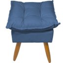 Ver imagem 4 de Kit 2 Puff Decorativo Quadrado para Sala Quarto Penteadeira Recepção Alice Pé Palito Castanho Suede