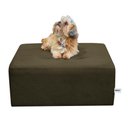 Ver imagem 3 de Cama Box Para Cachorro e Pet Quadrado Confortável Luna Veludo Marrom Escuro Matrix