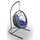 Ver imagem 1 de Balanço San José Área Externa de Alumínio Revestido em Fibra Sintética - Tecido Linum Azul