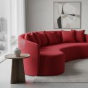 Ver imagem 2 de Sofá Orgânico Curvo 250cm Zeus:Vermelho