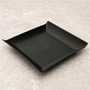 Ver imagem 2 de Prato Quadrado 16cm Preto Pequeno Avulso Plástico Cozy Coza Lanches Frutas Frios