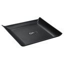 Ver imagem 3 de Prato Quadrado 16cm Preto Pequeno Avulso Plástico Cozy Coza Lanches Frutas Frios