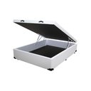Ver imagem 2 de Cama Base Box Baú Casal NK Camas Sintético Branco 41x138x188