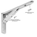Ver imagem 4 de Kit 01 Par Suporte para Mesa Dobrável Retrátil 30 Cm H02 Mão Francesa Branco - Lyam