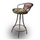 Ver imagem 1 de Banqueta Giratória em Fibra Sintética - Tecido Saquarema