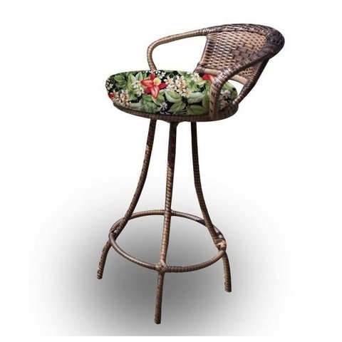 Banqueta Giratória em Fibra Sintética - Tecido Saquarema