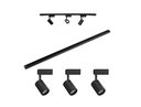 Ver imagem 1 de Kit Trilho Eletrificado 1m 3 Spots Led 7w Preto 6500K Luz Fria