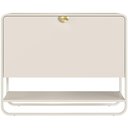 Ver mais imagens de Sapateira Vertical Aparador 93cm Orgânica Industrial Alek A03 Off White - Lyam Decor