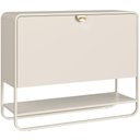 Ver imagem 6 de Sapateira Vertical Aparador 93cm Orgânica Industrial Alek A03 Off White - Lyam Decor