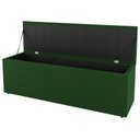 Ver imagem 5 de Kit Cabeceira E Baú Cama Box Solteiro Grace 90cm Suede Verde