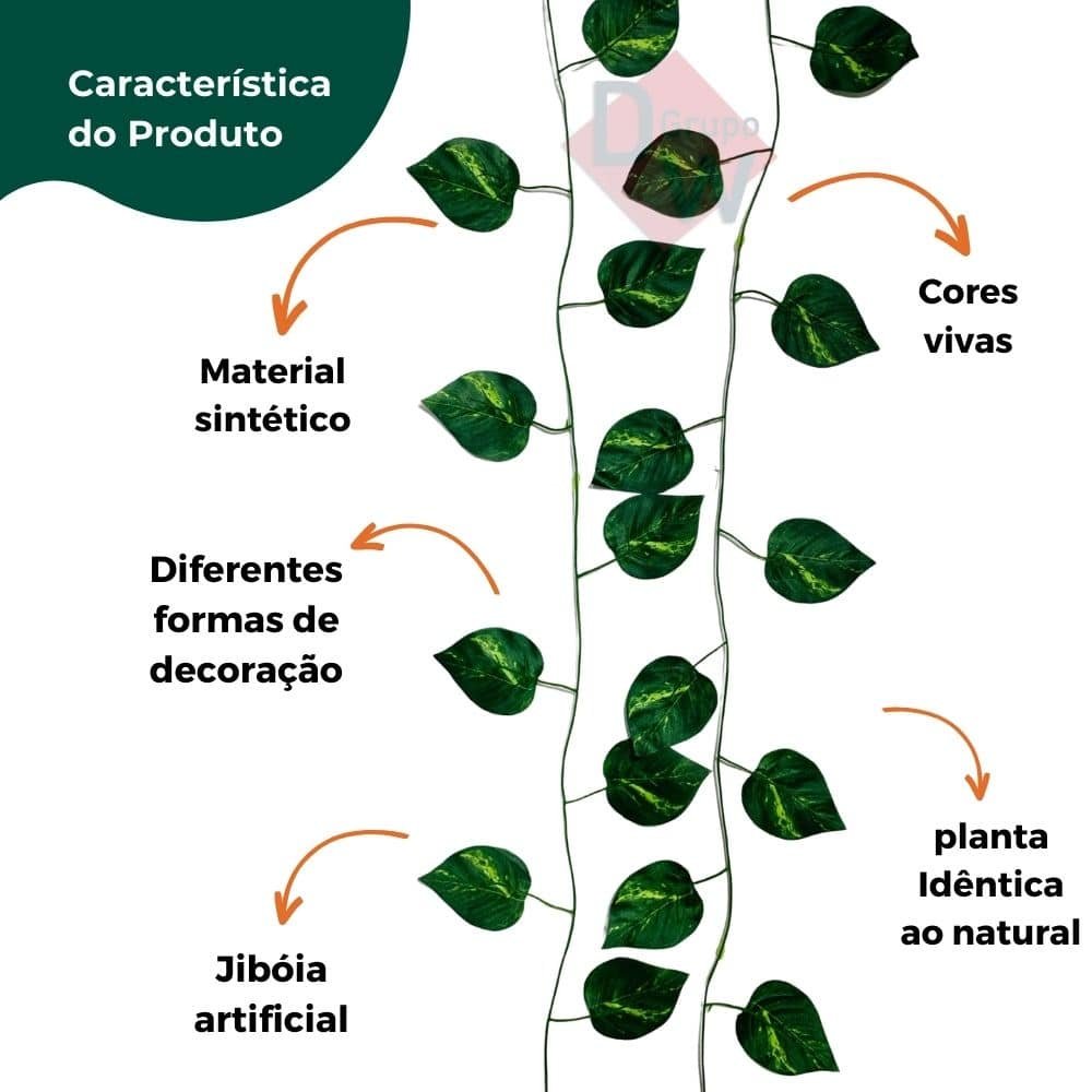 Planta Trepadeira Artificial Jiboia - 3