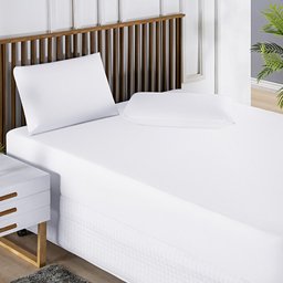 Capa Colchão Protetor Impermeável Queen com Elástico Microblock:branco - 1