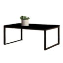 Ver imagem 2 de Mesa Centro Sala 80x40 Teixeira Preto Fosco