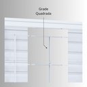 Ver imagem 5 de Janela de Aço Veneziana 100x120cm 6 Folhas com Grade Quadrada Facilita Lucasa