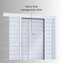 Ver imagem 6 de Janela de Aço Veneziana 100x120cm 6 Folhas com Grade Quadrada Facilita Lucasa