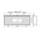 Ver imagem 2 de Pia de Cozinha Granito 1,20m com Cuba Inox Acabamento Polido:granito
