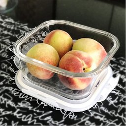 Kit 2 Potes Vidro Hermético Trava Mais Quadrado 800ml - 4