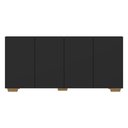 Ver imagem 7 de Aparador Buffet Multimóveis Veneza 4 Portas FG3557 Preto/Natural