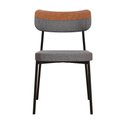 Ver imagem 4 de Cadeira Mynna Fixa C/4 Pes 525 X 470 X 790 Mm C/4 Un. Crt.cinza/courino Caramelo Crt.cinza/courino