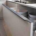 Ver imagem 1 de Perfil Puxador Alumínio Facetato Rm-183 Barra 06 Metros Titânio Rometal 01 Unidade