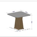 Ver imagem 3 de Conjunto Mesa com 4 Cadeiras Orquestra Marrom/Marromle/Off White