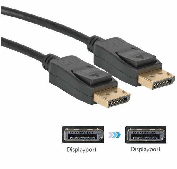 Cabo Displayport 4k Blindado Macho X Macho 1,8m 1.1 e 1.2 - 2