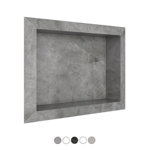 Nicho Para Banheiro Diamante em Porcelanato Polido 40x30 Cinza - Cozimax