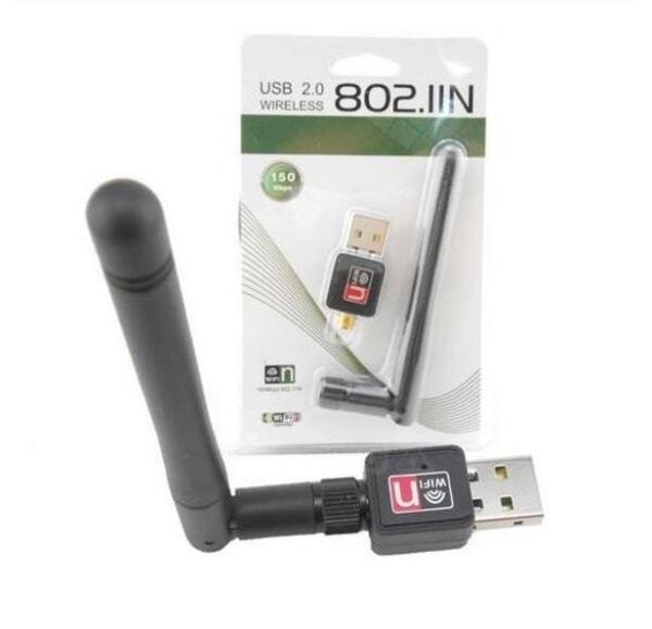 Adaptador Wireless Wi-Fi 150Mbps com Antena USB 2.0